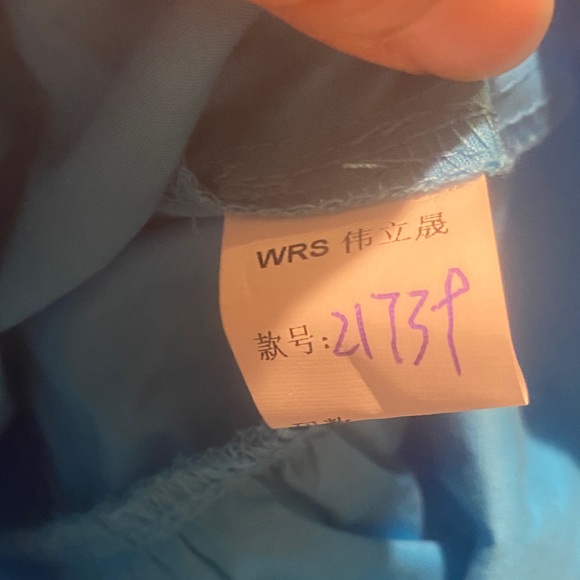 Blue One-Shoulder Ruffle Romper - Picture 6 of 6